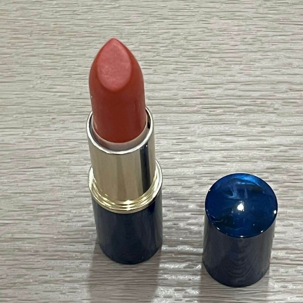 Vintage Estee Lauder All-Day Lipstick "Heathermist Pink" Navy Blue Tube